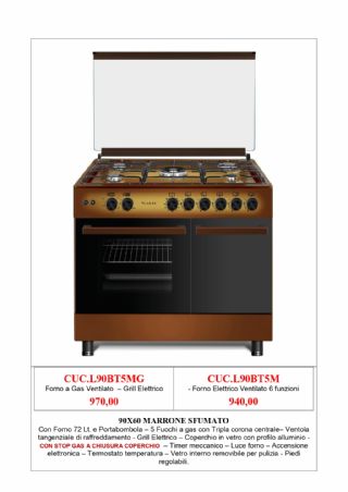 CUCINA LAREL L90BT5MG / L90BT5M MARRONE P.BOMBOLA